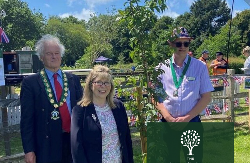 Maria Caulfield, MP for Lewes, thrilled for Polegate as Jubilee tree planting is uploaded to The Queen’s Green Canopy map