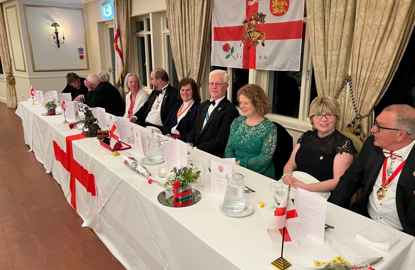 Maria Caulfield, MP for Lewes, enjoys St George’s Day Celebrations
