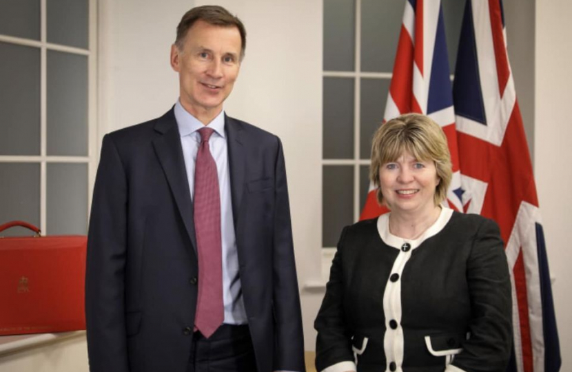 Maria Caulfield MP and Chancellor Jeremy Hunt MP