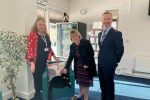 Maria Caulfield, MP for Lewes, visits St Peter and St James Hospice