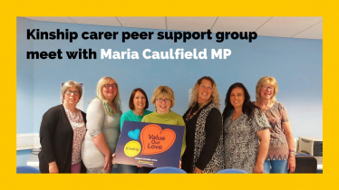 Maria Caulfield, MP for Lewes, meets with Kinship Charity to back campaign #ValueOurLove
